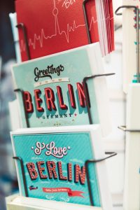 Postcards taken in Berliner Fernsehturm, Berlin, Germany
